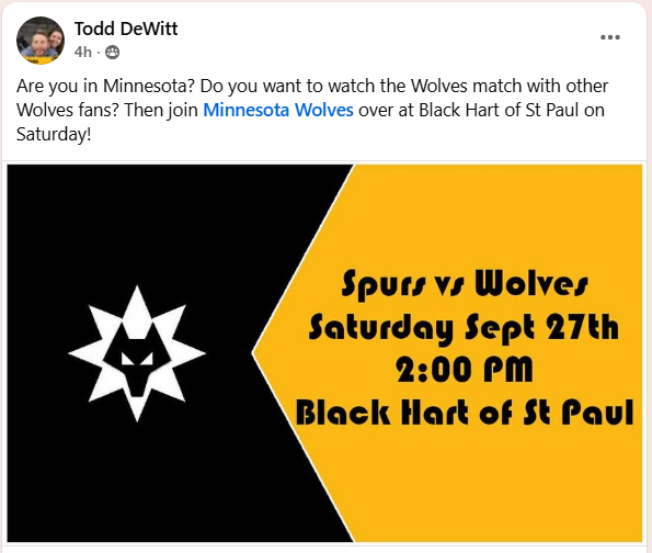 wlwpod's tweet photo. 🕒 Late kick-off means there are a LOT of supporters groups meeting up for today's match!

📍 Find your local here: https://t.co/0xPSZH6NlC

🗣️ And let us know where you're watching from, whether you're with a group or not! 👇🏼 #wwfc #WoldwideWolves https://t.co/jT6cOQ5B6A