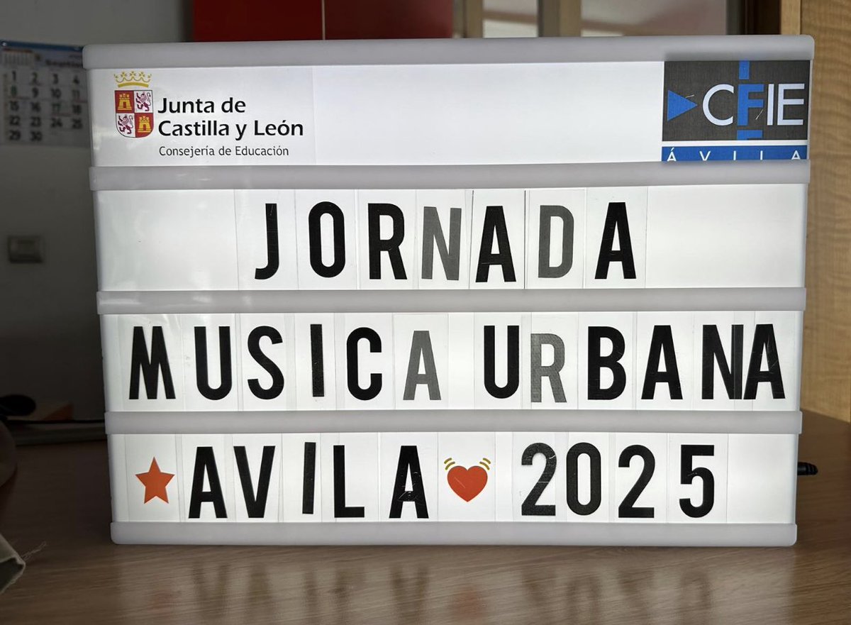 🎶✨ El @cfie_avila se llena hoy de ritmo y creatividad con la Jornada de Música Urbana 🎤🎧
Formación, innovación y pasión por la música al servicio del profesorado 🎼📚
#FormaciónCyL
#InnovaciónCyL
