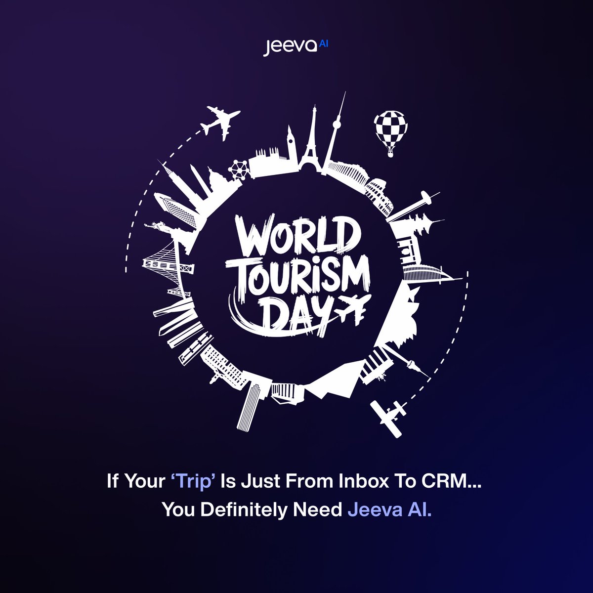 jeeva_ai's tweet image. 🌍✈️ On #WorldTourismDay … ask yourself 👇

Is your only “trip” just Inbox ➝ CRM ➝ Repeat? 😅
Time to upgrade. 🚀

With Jeeva AI, sales teams move beyond manual loops - toward growth, speed &amp;amp; real wins. 💼✨

 #AIForSales #B2BSales #Productivity #worldtourismday #realestate