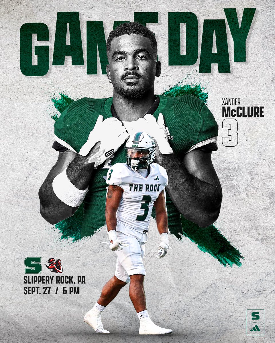 FB: Big one tonight! No. 4 Slippery Rock hosts No. 8 Cal (Pa.) in the only ranked game in Division II this week. Tailgate lots open at 2. Game starts at 6. Bring a food or hygiene product for Tackle Hunger night. Tix and more info👇

Game Notes🔗: tinyurl.com/277jxg42