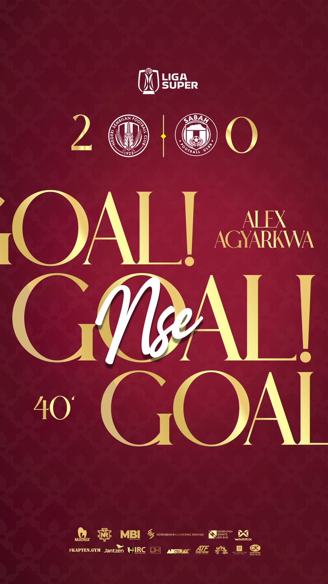nsfc1923's tweet photo. 40' | GOLLLLL!
Alex Agyarkwa menyempurnakan hantaran A. Selvan dengan rembatan padu dari luar kotak penalti! π₯
NSFC 2-0 Sabah FC
#NSESAB https://t.co/GLwFZV0Gib