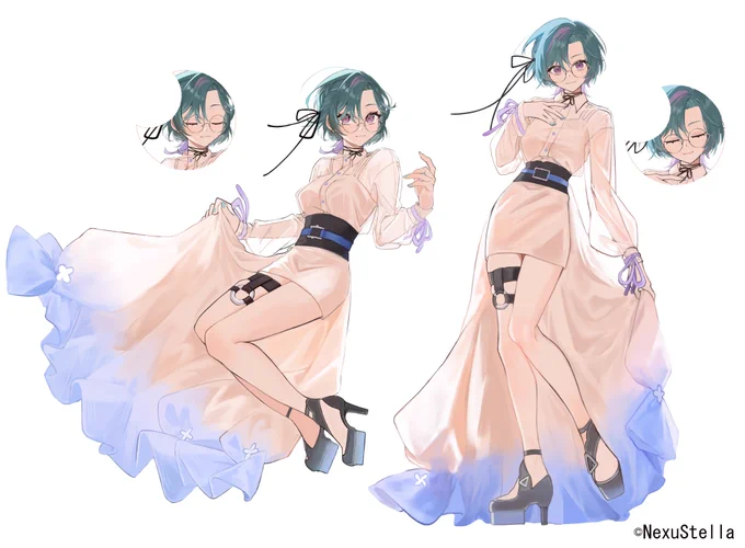 【お仕事】 NexuStella所属 武士来舞様オリジナル曲「ムーンショット」MV内イラスト・衣装デザインを担当いたしました!