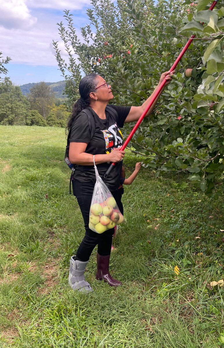 Enjoy ourselves at Stribling Apple Orchard.