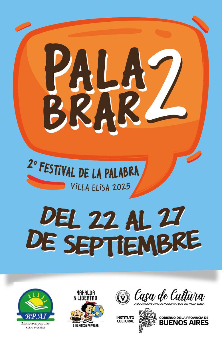 Nos vemos en un rato en Villa Elisa, La Plata en la feria Palabrar2