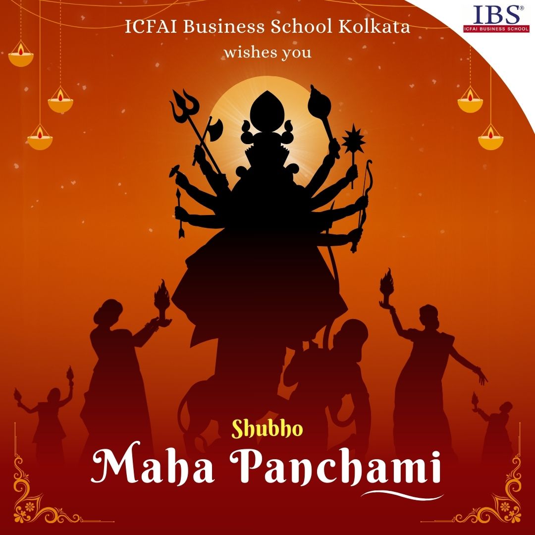 Panchami marks the awakening of the Goddess, symbolizing the triumph of divine energy over darkness and the beginning of her sacred journey among us.

IBS Kolkata wishes everyone Subho Maha Panchami 🌺

#Mahalaya #DeviPanchami #DurgaPuja2025 #PanchamiVibes #ShubhoPanchami #Durga