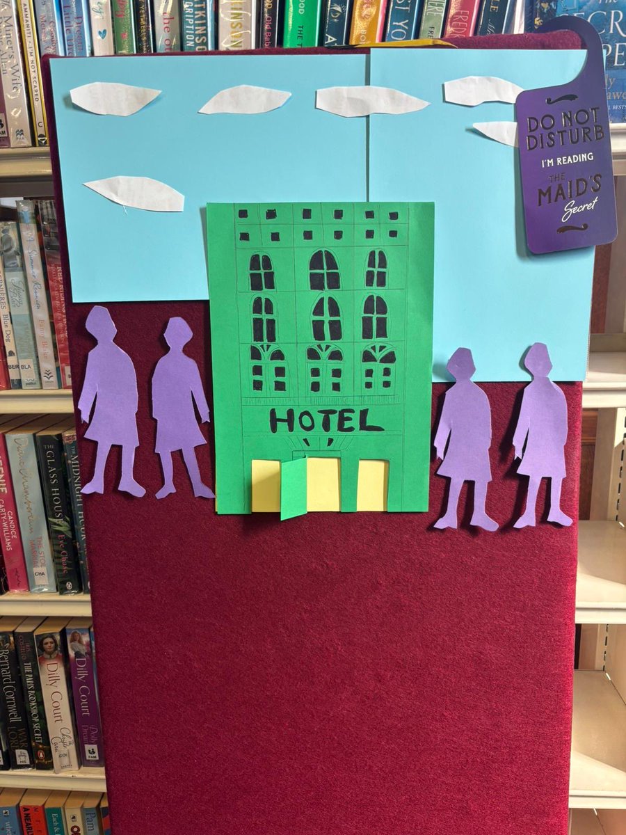 CharltonLib's tweet image. We have a new display celebrating ‘The Maid’s Secret’ by Nita Prose at #CharltonLibrary! Read the first in the series ‘The Maid’, a classic murder mystery perfect for cold evenings! With thanks to @HarperFiction + @readingagency for the resources 📚 #LoveYourLibrary