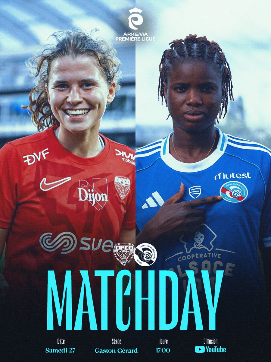 Et si on vous disait que vous pouvez suivre les 4 matchs du jour en même temps ? 👀🔥

Découvrez le mode 𝗺𝘂𝗹𝘁𝗶𝘃𝗶𝗲𝘄 sur les TV connectées via l'écran d'accueil de notre chaîne YouTube #ArkemaPL !

⚔️ <a href="/DFCO_Officiel/">Dijon FCO</a> 🆚 <a href="/RCSA_Feminines/">Racing Club de Strasbourg Alsace Féminines</a>
⏰ 17h00
📺 bit.ly/4nlzpvH