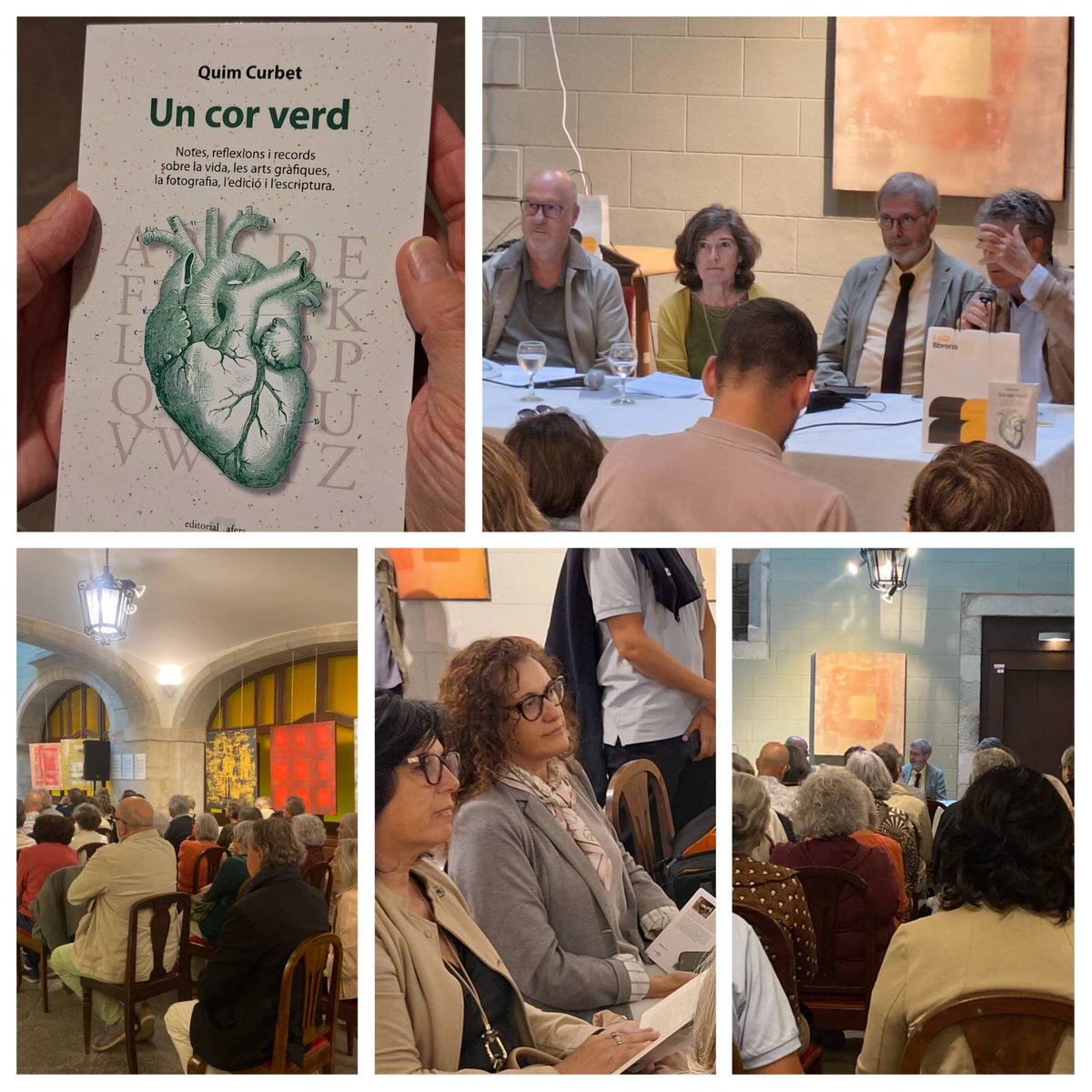 La presentació a #Girona d' "Un cor verd" de <a href="/QuimCurbet/">Quim Curbet</a>, carregada de memòria, poesia a l'estil "Cor-Verd" i amics entregats! Un bon matí de dissabte al <a href="/CasinoGirona/">Casino Girona</a> i millor lectura.

<a href="/guillemterribas/">Guillem Terribas Roca</a> <a href="/fonalleras/">josep m fonalleras</a> <a href="/LLIBRERIA22/">LLIBRERIA 22</a> <a href="/editorialafers/">editorial afers</a> <a href="/albasabat1/">alba sabaté</a> <a href="/CodinaGironella/">Pere</a>