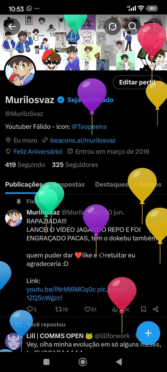 QUEM QUE COLOCOU BALÕES NO MEU PERFIL?!?!?

JÁ É A 19° VEZ QUE FAZEM ISSO 😡