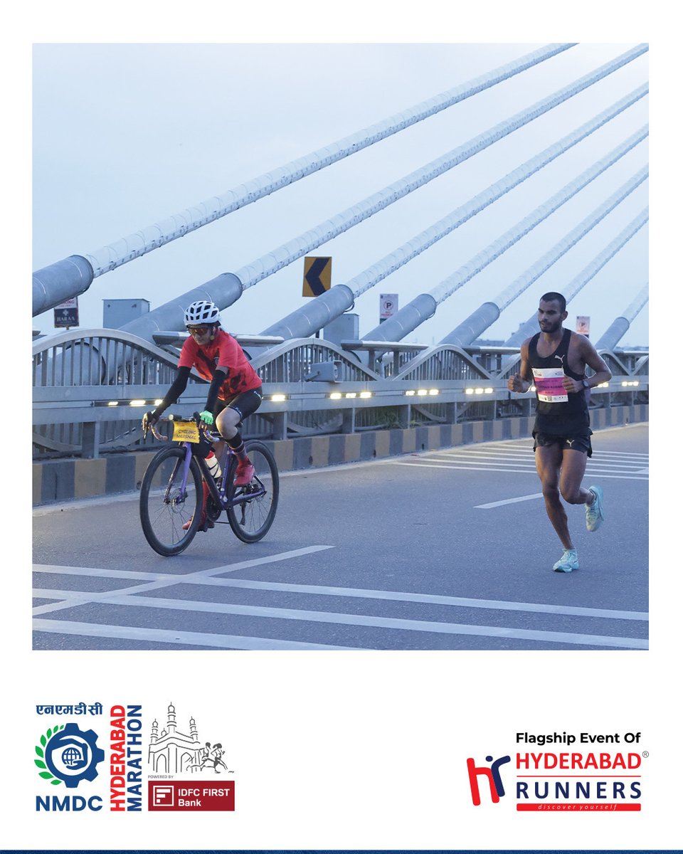Shoutout to our incredible Cycling Marshals 🚴‍♂💨
From guiding runners on the route to ensuring safety and support, you were the unsung heroes of the Hyderabad Marathon. Thank you for riding alongside our runners and keeping the spirit of the race rolling strong! 🙌
