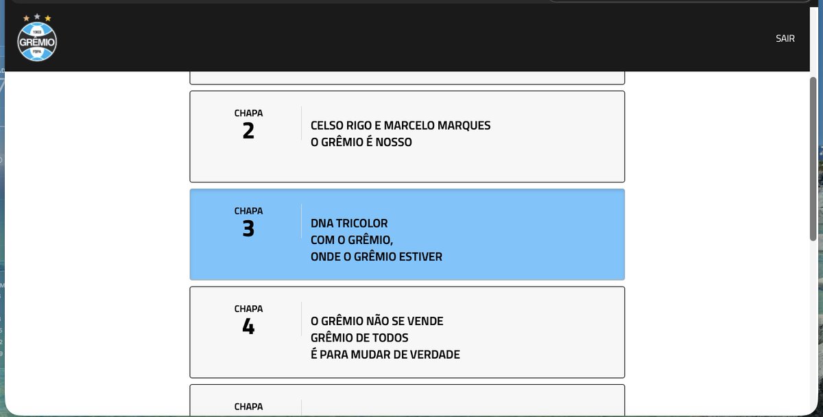 LucasThadeu's tweet photo. Eleição para o Conselho Deliberativo do Grêmio.
Chapa 3 DNA Tricolor. https://t.co/t3BGmEubKP