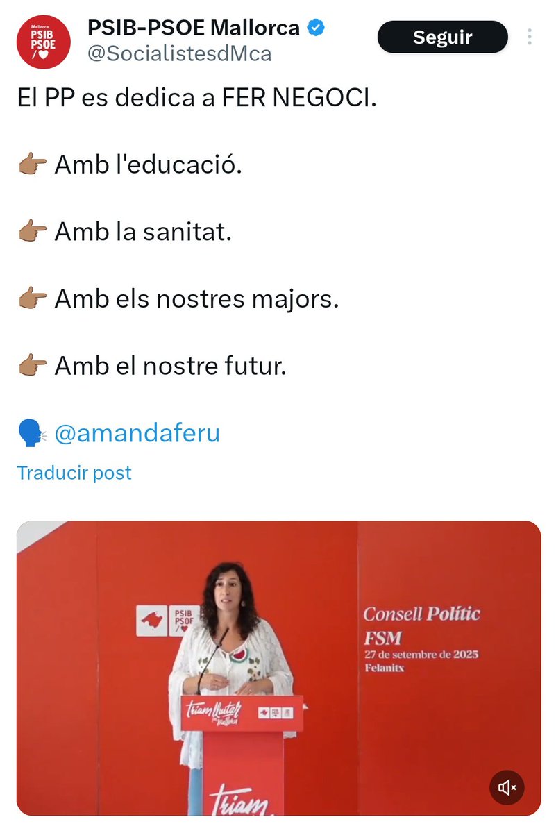 ppbalears's tweet photo. O estan a la 🌙 o t'intenten enganar!

👉 Educació: hem revertit les seves retallades i hi ha més docents i psicòlegs educatius que mai.

👉 Salut: reactivació de la carrera professional que l'esquerra va congelar i places de difícil cobertura.

👉 Gent gran: noves deduccions per cures, impuls al pla d'infraestructures i més recursos que mai.

👉 Futur: més tren enlloc de la seva autopista... I habitatge per als residents, no els 3.000 xalets amb piscina en sòl rústic.

La capacitat del PSIB-PSOE de fer el ridícul supera qualsevol límit esperat...