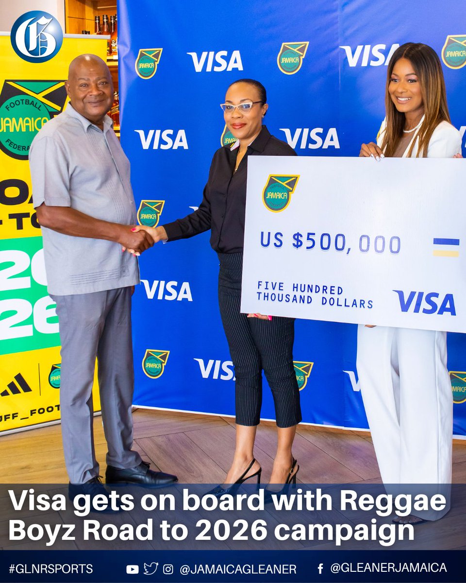 The Jamaica Football Federation has announced Visa as the newest sponsor of the Reggae Boyz as the team continues its World Cup qualification campaign.

Read more: jamaica-gleaner.com/article/sports… #GLNRSports