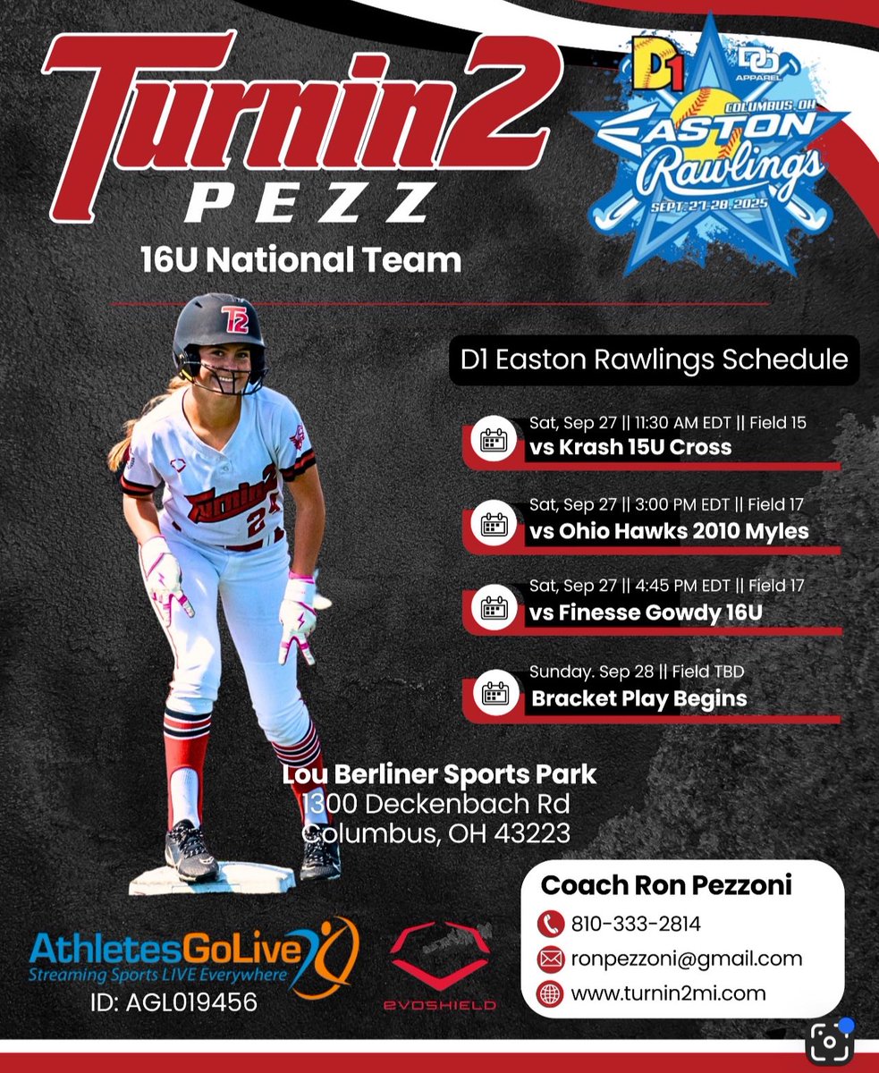 Excited to get going today. Playing on field 11 then 13 at Berliner.