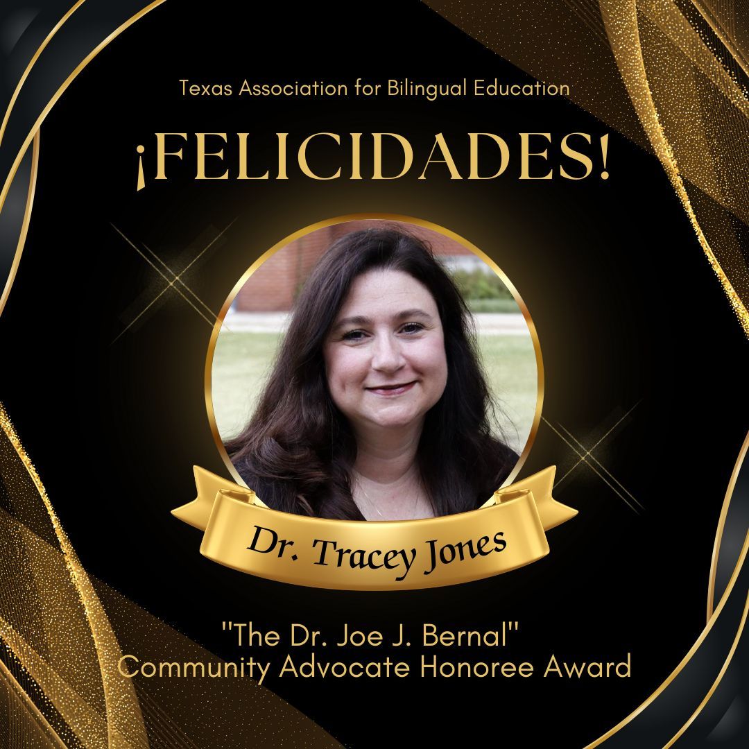 💡 Honoring Dr. Tracey Jones, our 2025 TABE Community Advocate! Her tireless work bridges schools, families, and communities to strengthen opportunities for multilingual students. ❤️ #TABE2025
