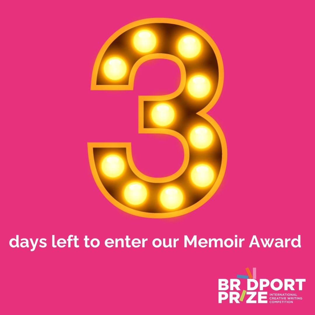 BridportPrize's tweet image. Our Memoir Award closes soon, but don’t panic – your memoir doesn’t need to be finished to enter. We need 5,000 to 8,000 words and a 300-word synopsis by 30 September, 23:59 UK time.

bridportprize.org.uk/the-competitio… 
 
#CreativeWritingCommunity