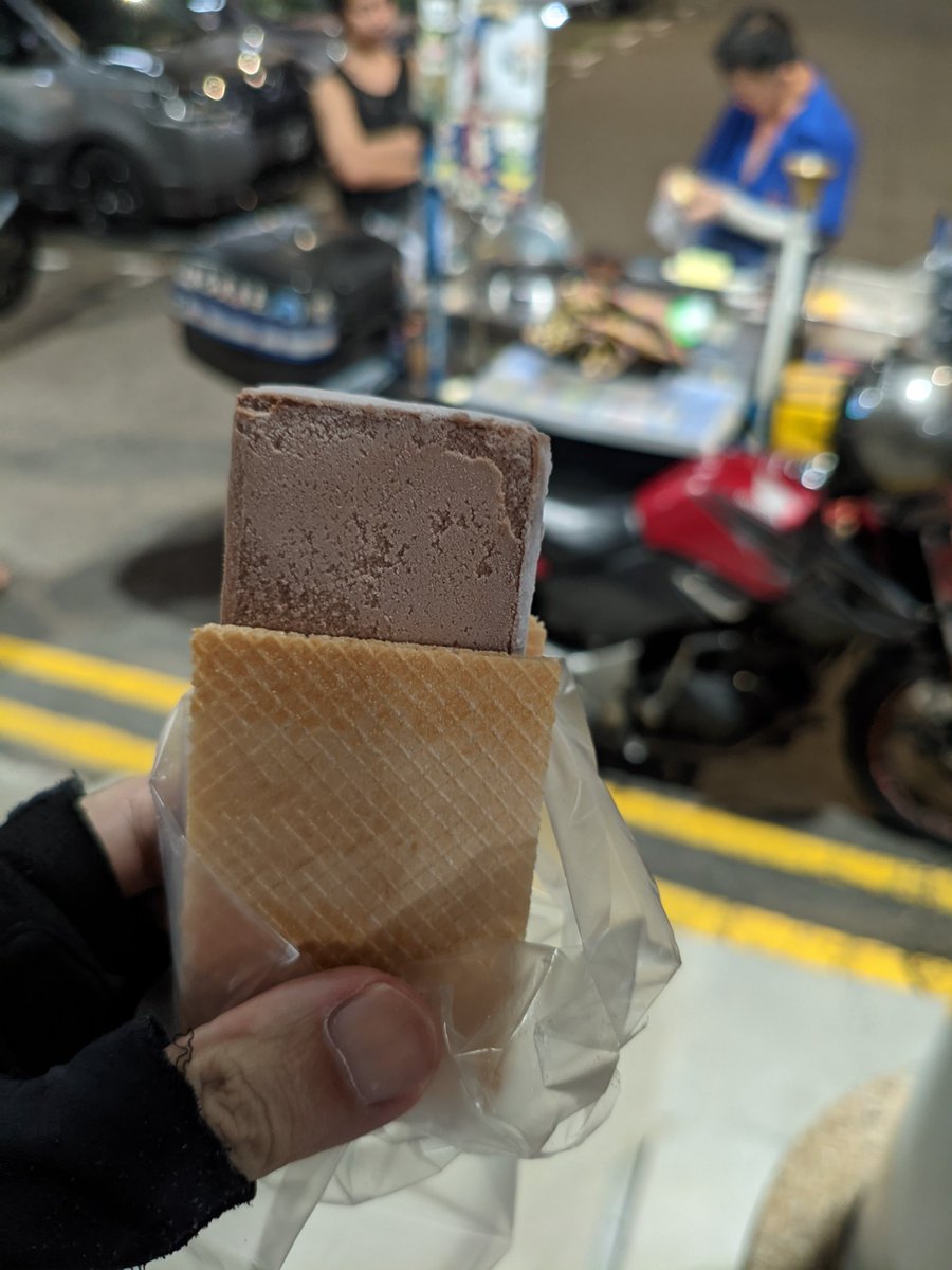 Today at work - Haven't come across a neighborhood ice cream uncle in forever, so I had to :3