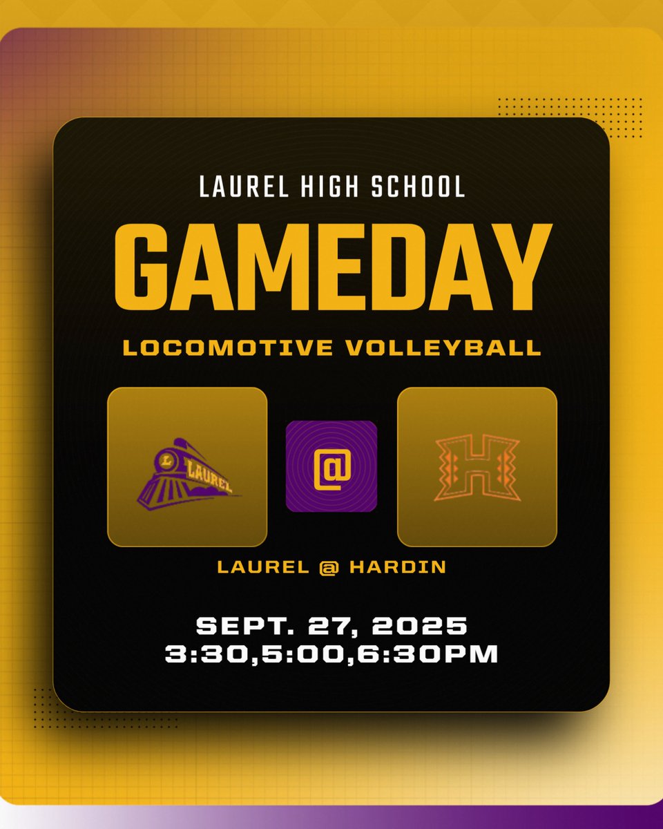 LPSActivities's tweet image. Good Luck Locomotive Volleyball @ Hardin Saturday Sept. 27th. Go Locomotives! #lpsactivities
ArbiterLive: arbiterlive.com/Teams?entityId…
