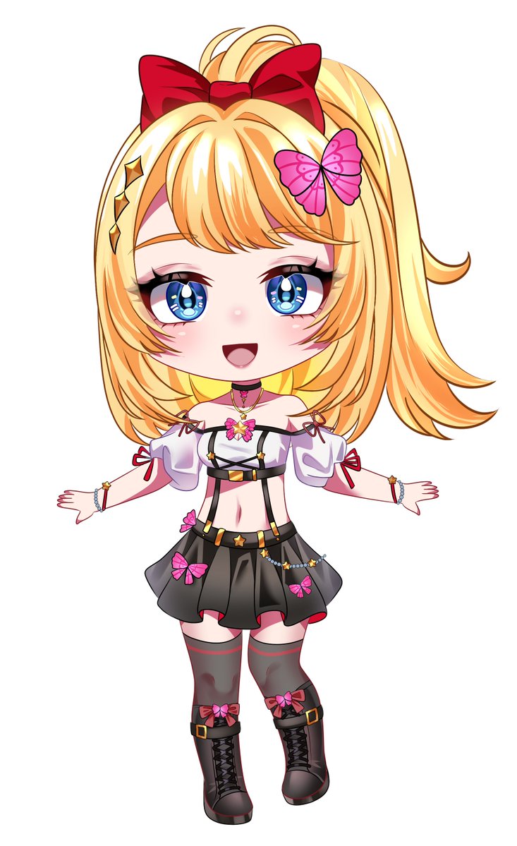 Mirabelleart's tweet image. WAAAA IT’S FINALLY DONE!!! just wrapped up this full for my amazing client and OMG I’m obsessed😭thank you so much for trusting me with your Chibi PNGTuber!! 

#VGenComms #Chibi #ArtShare