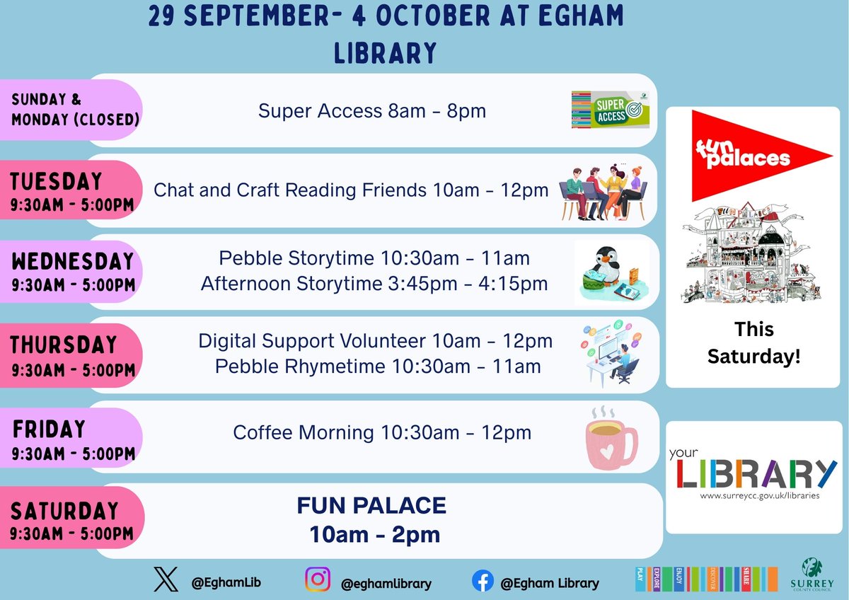 Egham Library tweet media