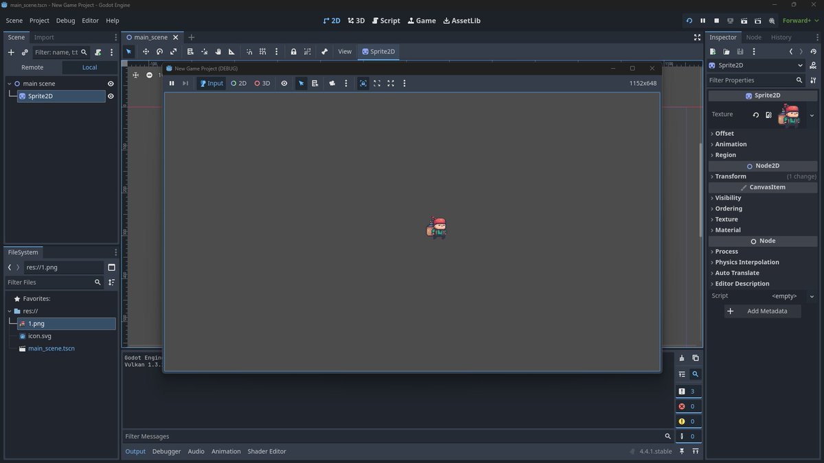 ByteStudios01's tweet image. 🎮 100 Days of Game Dev 🚀

I’m learning game dev in 100 days using Godot! 💻✨
Goal: build small games, post daily, and release a playable project by Day 100.

Wins, struggles, everything,  I’ll share it all.
Day 1 starts now 💪🔥

#100DaysOfGameDev #IndieDev