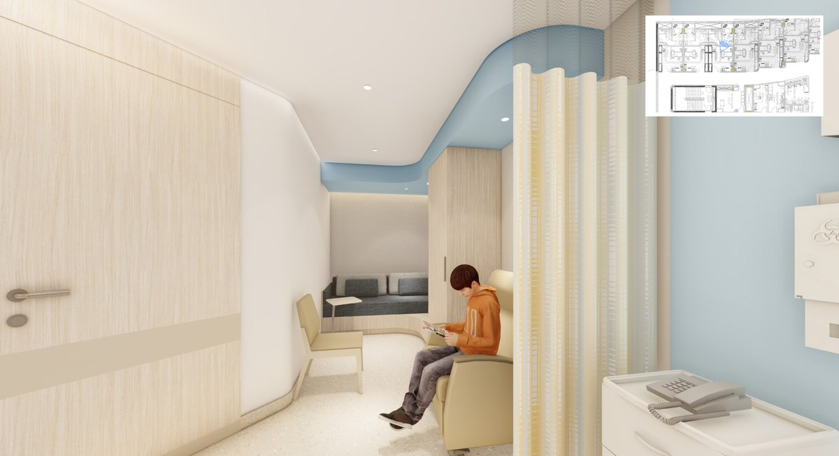GulfConsult's tweet photo. Spanning 8,000sqm in the Sabah Medical Area, the project facilitates advanced pediatric healthcare in Kuwait, blending playful design, sustainability, and innovation to create a healing environment for children and families. 

#NBKChildrensHospital #HealthcareDesign #NBKkuwait https://t.co/IYBRU5ykH4