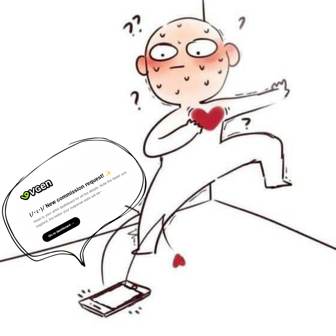 BROOOO I OPENED MY EMAIL AND SAW A COMMISSION REQUEST… HELLO??? 😭🫀 I’M GIGGLING KICKING MY FEET RN 
┊
╰☆ #VGenComm  #ArtistOnTwitter  #artmoots ☆╮