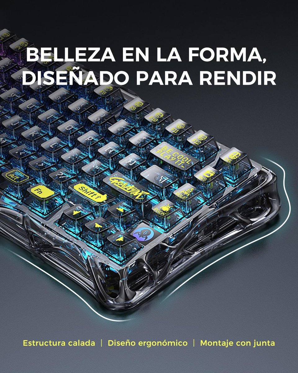 13_Coilss's tweet image. 🎮✨ GravaStar Mercury K1 Lite
El teclado mecánico gaming 75 % más 🔥:
✔️ Bluetooth 5.0 / 2.4G / USB-C
✔️ RGB 🌈 con 3 modos
✔️ Switches intercambiables 🛠️
✔️ Compatible con PC / Mac / Xbox
🔗 Consíguelo aquí 👉 amzn.to/42bNQdw

#Gaming #SetupGamer #RGB #Tech #PCGaming