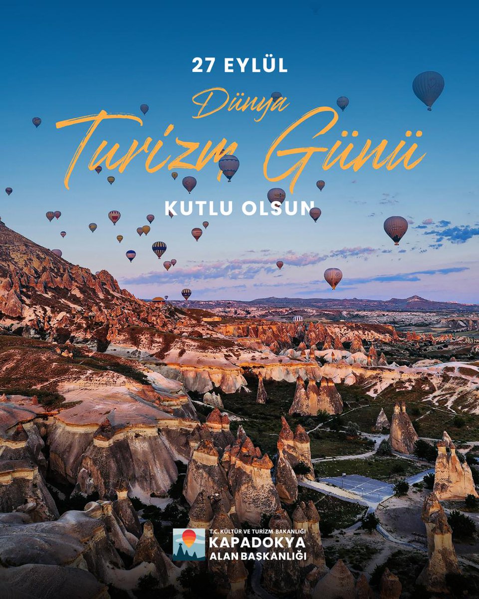 Ülkemizin her köşesinde tarihimize, kültürümüze ve doğamıza sahip çıkarak bu eşsiz coğrafyayı dünyaya tanıtan tüm turizm çalışanlarımızın Dünya Turizm Günü kutlu olsun.

#DünyaTurizmGünü