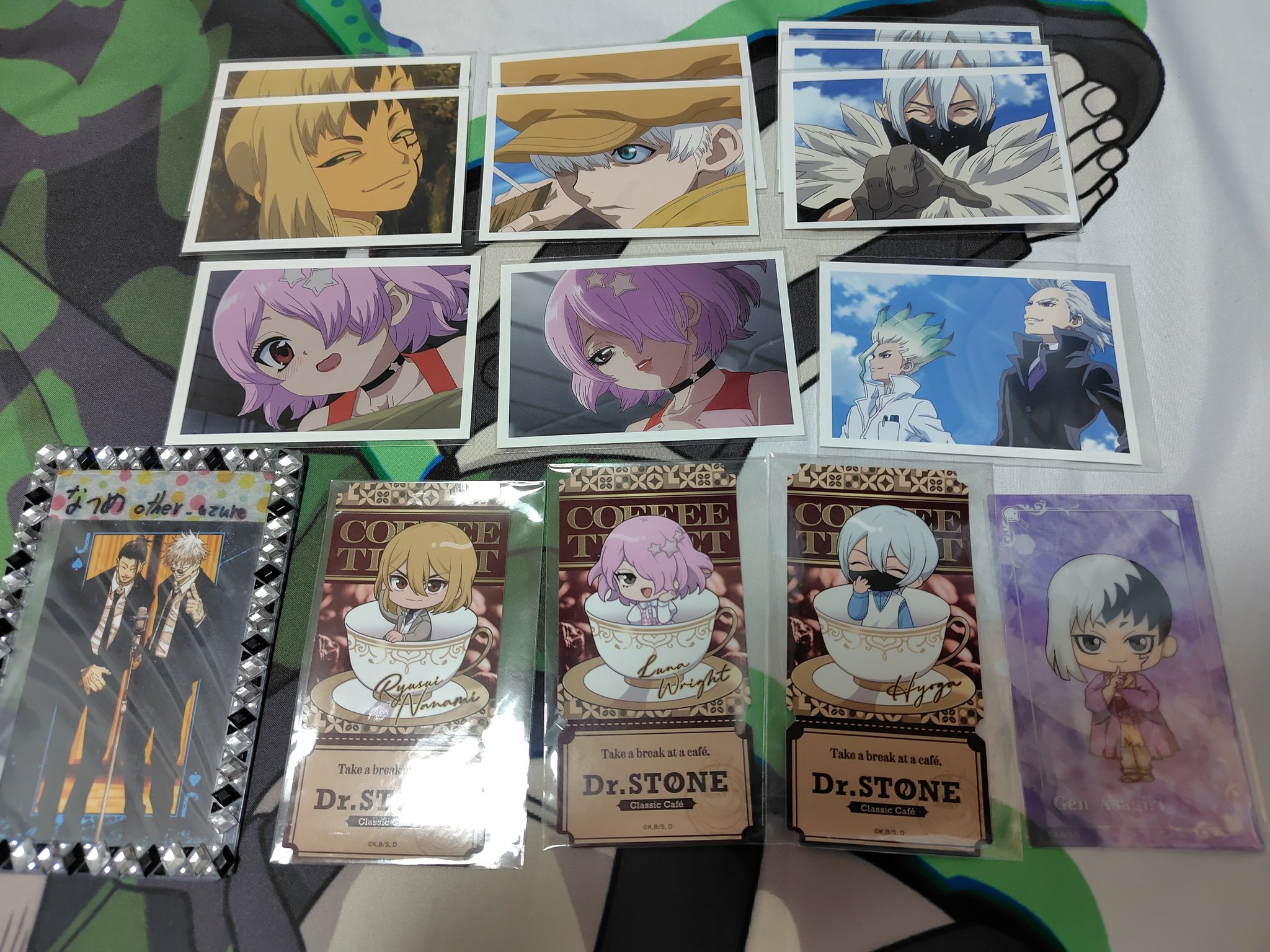 Dr.STONE アモカフェ 推しパシャカード 千空 クロム 千空 コハク クロム ドリンクタグ AMOCAFE 推しカフェ Dr.STONE