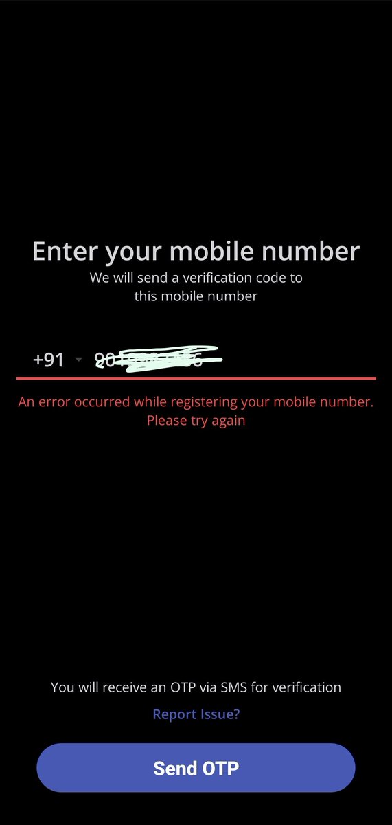 lkoutge's tweet photo. @Arattai There's some issue looks like, why I'm getting this error? https://t.co/CfPYENbajw