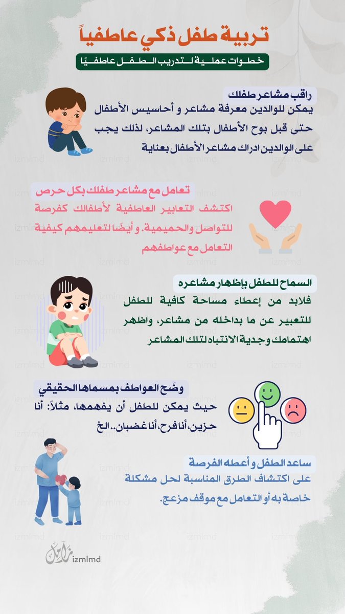 #صحة_الطفل
تربية طفل ذكي عاطفياً ...