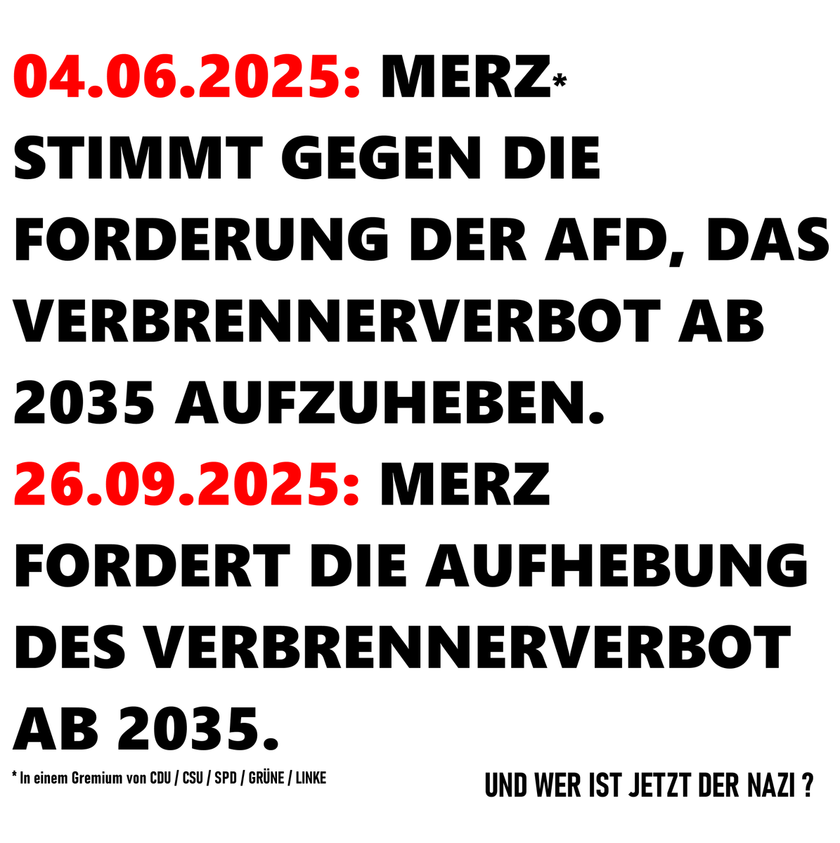XselbstDenker's tweet photo. @Beatrix_vStorch #verbrennerverbot #merz #afd #2035 #afdprogramm https://t.co/hafjG045cr