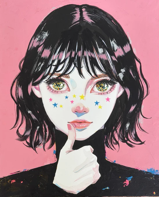 (ファイア) #イラスト #アート #美人画