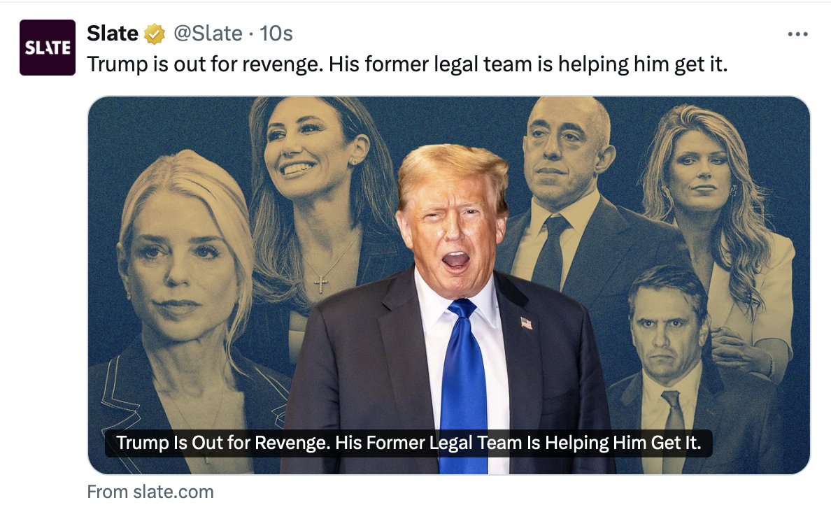 Slate is really out here being on top of things eh. Publishing very controversial stuff. 

Revenge? For spring? Groundbreaking.