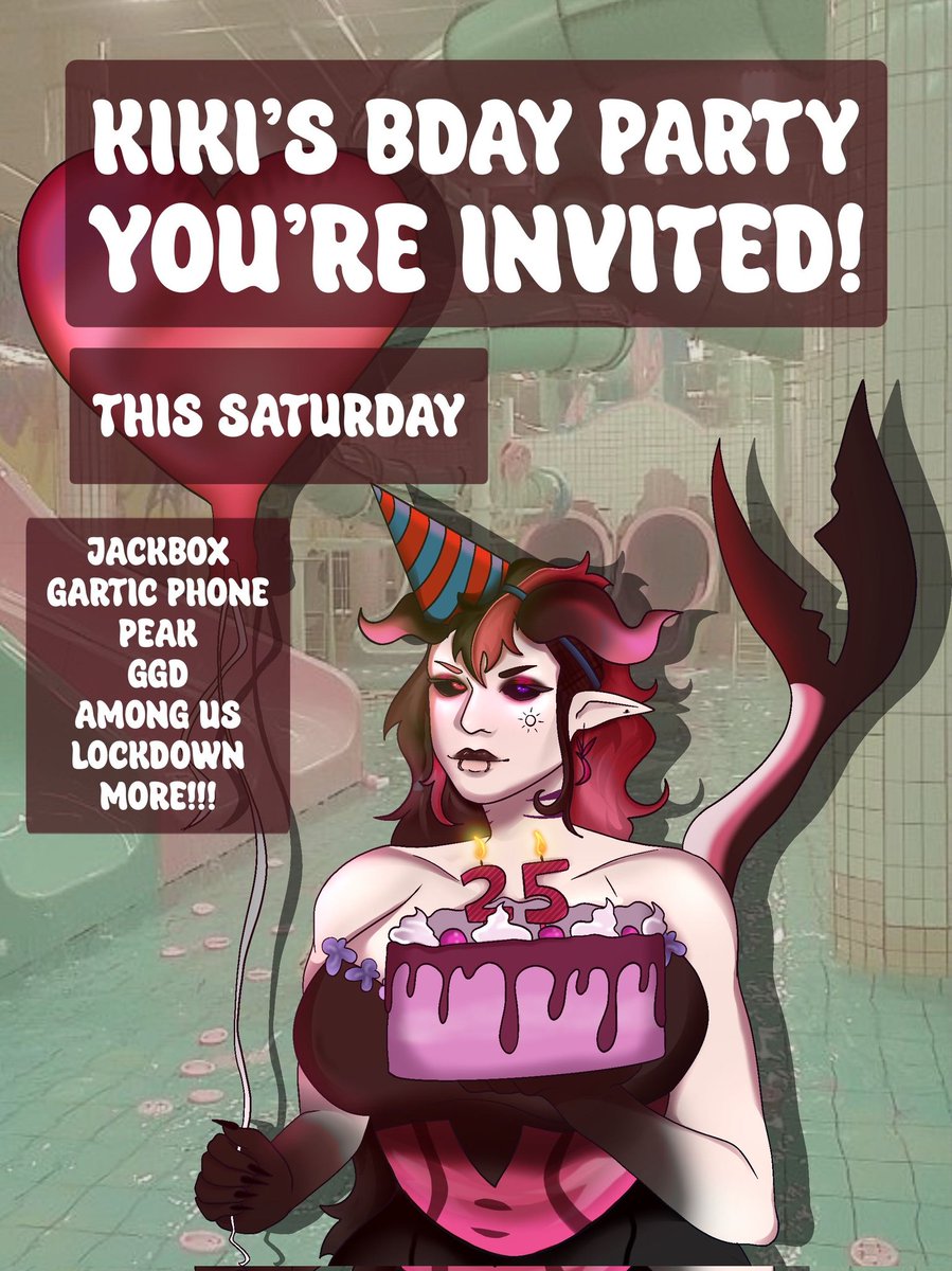 Join for some games tonight!! I'll be starting stream around 6:30PM! BST.
Art credit: <a href="/Midnightmilk__/">dillion🔞</a> my handsome fiancé 💚