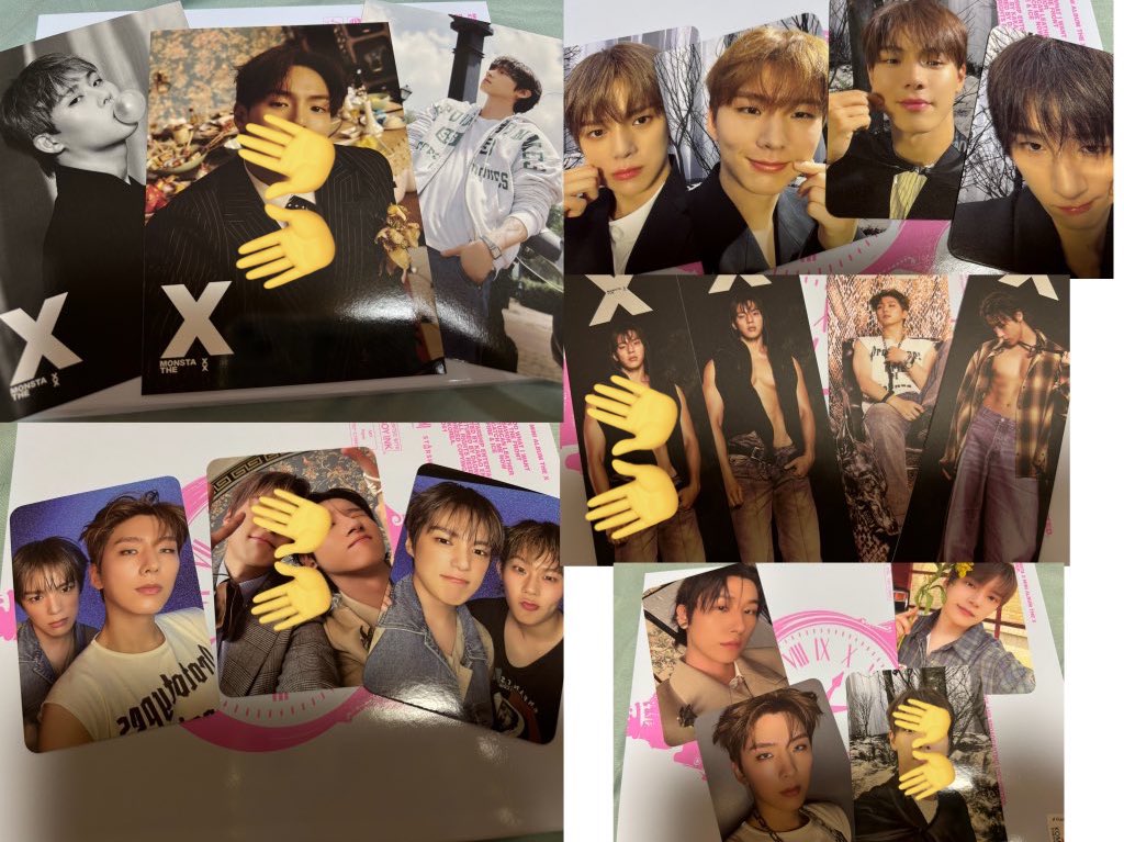 mx__dc's tweet photo. MonstaX モネク THEX トレカ 交換

譲) 写真2枚目 🤲以外 

求) ヒョンウォン🤲以外
      ブックマーク→ヒョンウォン
      フォト→ヒョンウォン 同種交換
     unit→ヒョンウォン
基本同種交換、物によって異種交換あり。
郵送での交換希望です。 https://t.co/Vb9TvUcYbs