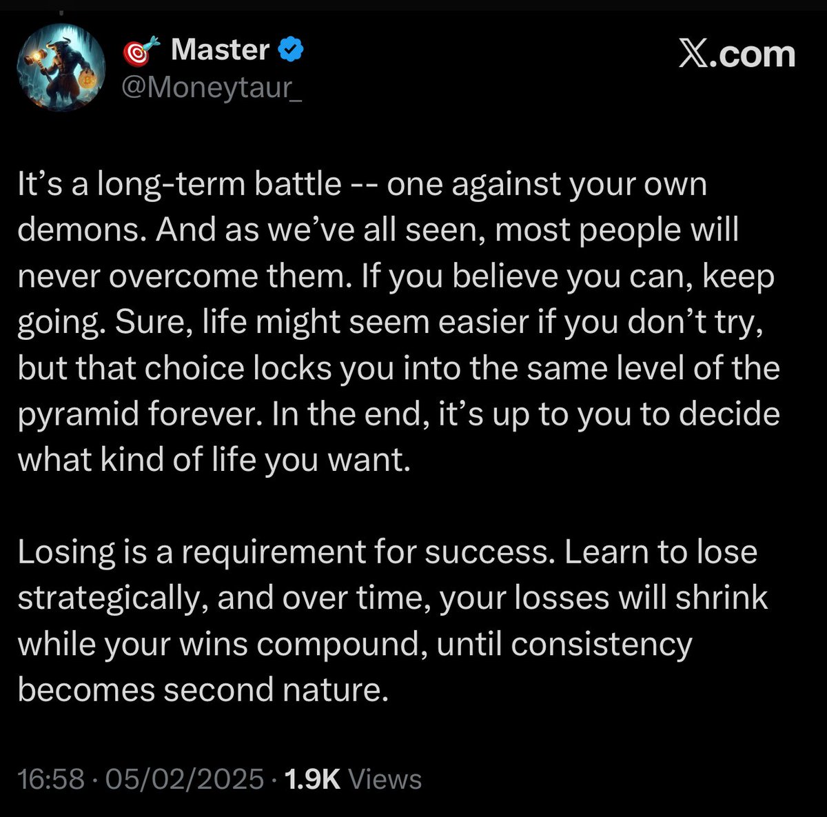 I will be logging off for a few days to celebrate my sister’s wedding and enjoy time with my family but I wanted to make this post for a while and I want to share it before my little break. 

Few can truly grasp who Moneytaur is and the extend of his skills. And I mean it-