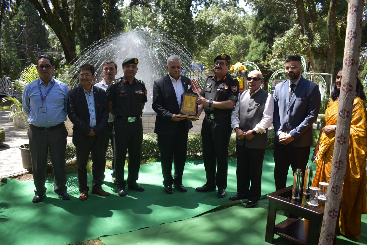 NEEPCOLtd's tweet image. NEEPCO contributed to the renovation of Vidya Bajoria Park, Shillong Cantonment Board., which was formally inaugurated and dedicated to the citizens of Shillong by Lt Gen Sanjay Malik, Sena Medal, GOC 101 Area.
#Shillong #CommunityDevelopment #Sustainability #HealthForAll