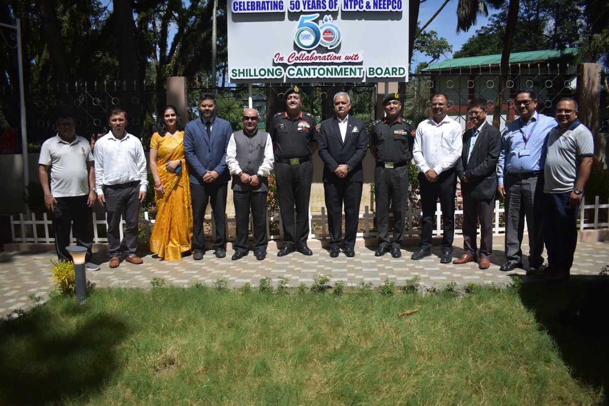 NEEPCOLtd's tweet image. NEEPCO contributed to the renovation of Vidya Bajoria Park, Shillong Cantonment Board., which was formally inaugurated and dedicated to the citizens of Shillong by Lt Gen Sanjay Malik, Sena Medal, GOC 101 Area.
#Shillong #CommunityDevelopment #Sustainability #HealthForAll