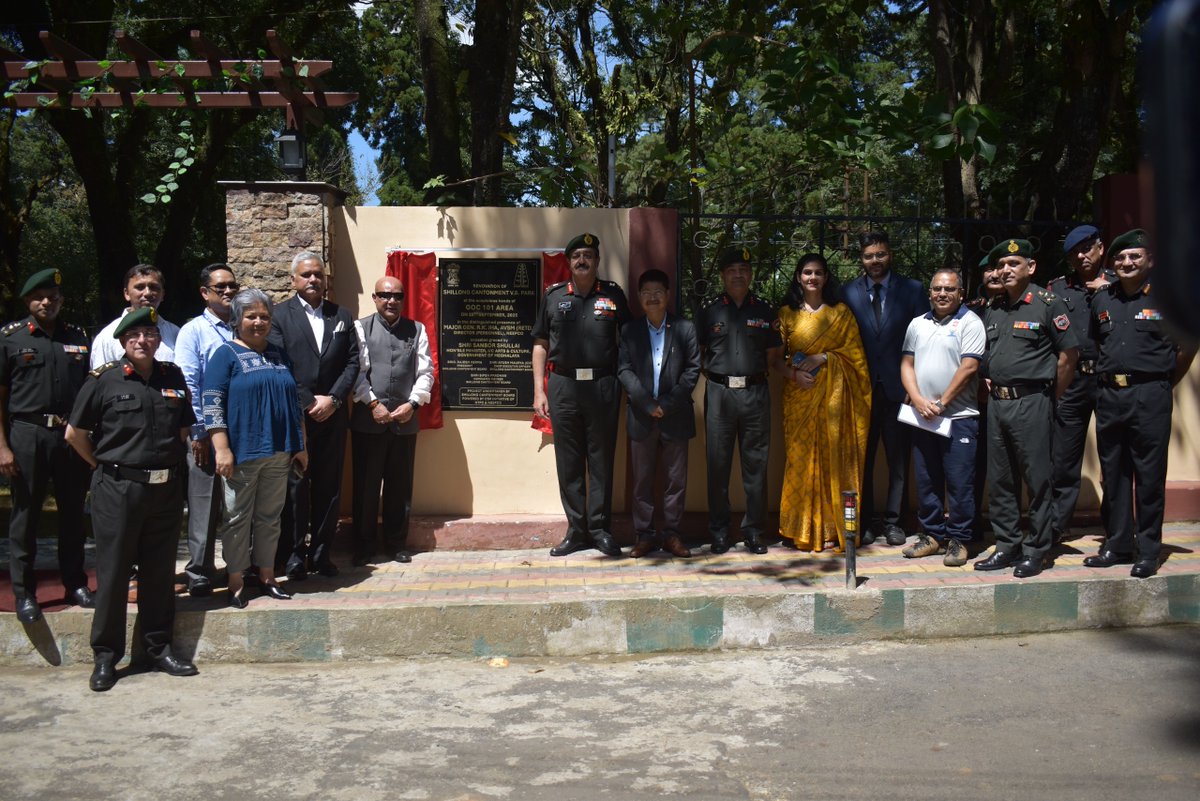NEEPCOLtd's tweet image. NEEPCO contributed to the renovation of Vidya Bajoria Park, Shillong Cantonment Board., which was formally inaugurated and dedicated to the citizens of Shillong by Lt Gen Sanjay Malik, Sena Medal, GOC 101 Area.
#Shillong #CommunityDevelopment #Sustainability #HealthForAll