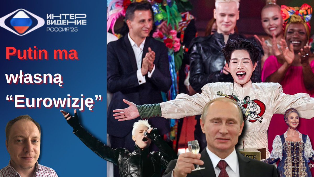 Zapraszam do obejrzenia najnowszego odcinka mojego kanału "Prąd wschodni". Tym razem opowiadam o Interwizji - czyli o rosyjskiej wersji Eurowizji
Rosja prowadzi ofensywę nie tylko na polach bitew, ale również na froncie kultury. Putin ma teraz swoją własną, konserwatywną