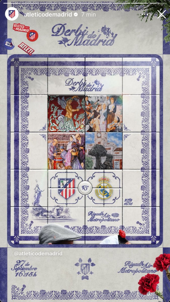Mi diseño para El Derbi de hoy, inspirado en lo que somos 🎨

Solo Atleti, de Madrid. ❤️🤍