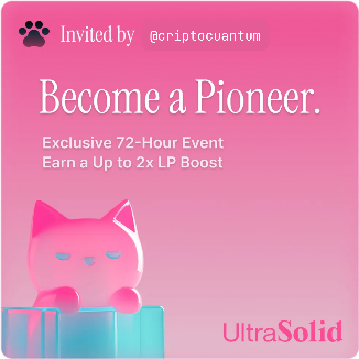 Lo190348An's tweet photo. 😼 Don’t miss UltraSolid’s Pioneer Event! Boost your point multiplier and start farming smarter✨
Join UltraSolid 👉  https://t.co/bYla3ZizvE #UltraSolid #PioneerProgram #veDEX https://t.co/BwJ6LNiO8m