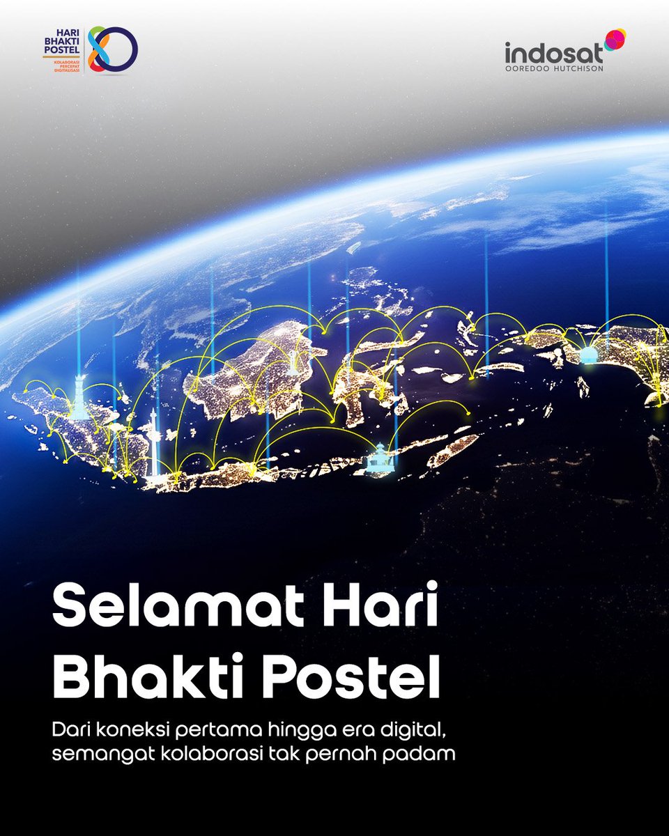 Kalo sekarang bisa scroll, streaming, sampe video call itu semua ada jejak 80 tahun Postel. 👏 

Yuk, kita sambung terus cerita Indonesia yang semakin maju dengan semangat Kolaborasi Percepat Digitalisasi.

Selamat Hari Bhakti Postel!

#StrivingBeyond #EmpoweringIndonesia