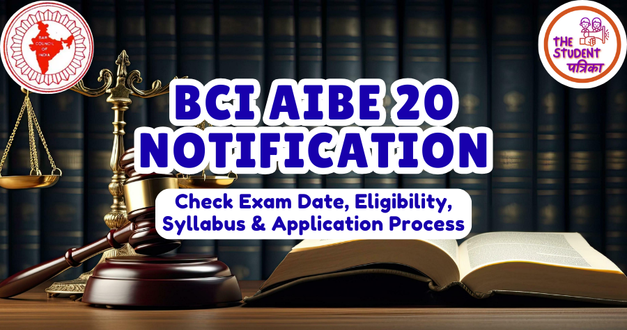 StudentPatrika's tweet photo. #BCI releases #AIBE20 Notification 2025!

Check exam dates, eligibility, syllabus &amp; application process: https://t.co/nDfxYBLzLI

#AIBE2025 #BarExam #LawExams #LawAspirants #LawStudents #LawGraduates #LawCareer #LegalProfession #AllIndiaBarExam #LawEntrance #BCINews #LawEducation https://t.co/9sUflYmMBY