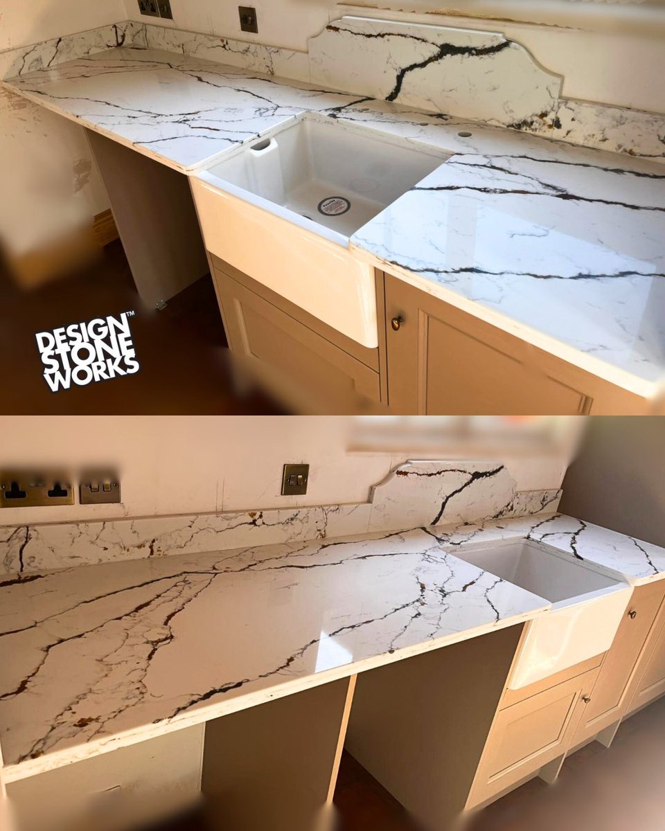 DesignStonework's tweet image. Freshly Fitted: 30mm Calacatta Cortina ✨

Templated, fabricated, and installed by our amazing team using @globalgraniteuk Quartz material. 

Bold veining, flawless finish, timeless style. 💎

#quartzworktops #designstoneworks #luxurysurfaces #norwich #kitcheninspo #globalquartz
