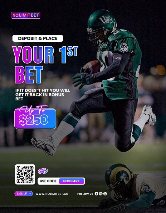 X_MRCLARK's tweet photo. 🚨 First Bet Safety Net 🚨
Place your 1st wager and if it doesn’t hit, you’ll get it back in a Bonus Bet up to $250! 🔥
👉 Use Code: NLBCLARK
👉 Join Now: https://t.co/GgqmdPI1pY
💸 No better way to start the action!
#SportsBetting #FirstBet #BetSmart https://t.co/prO6VU5INw
