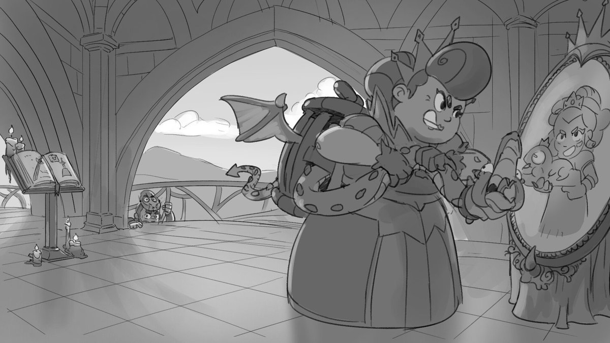 Sketches of illustration for Evil Queen Pam skin release!! 

(From WasteCreative on artstation, sketches are done by Martyna Chmielewska &amp; Hans Krill)