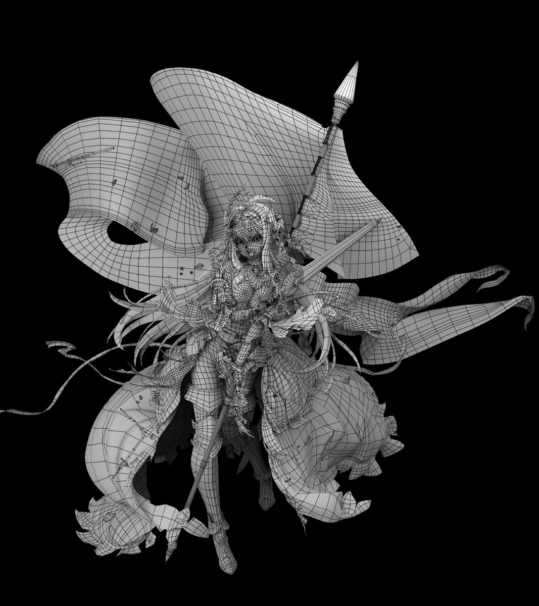 3DCGでグラブルのジャンヌダルクを再現しました！
ポーズがめっちゃ難しかったです！
#3DCG